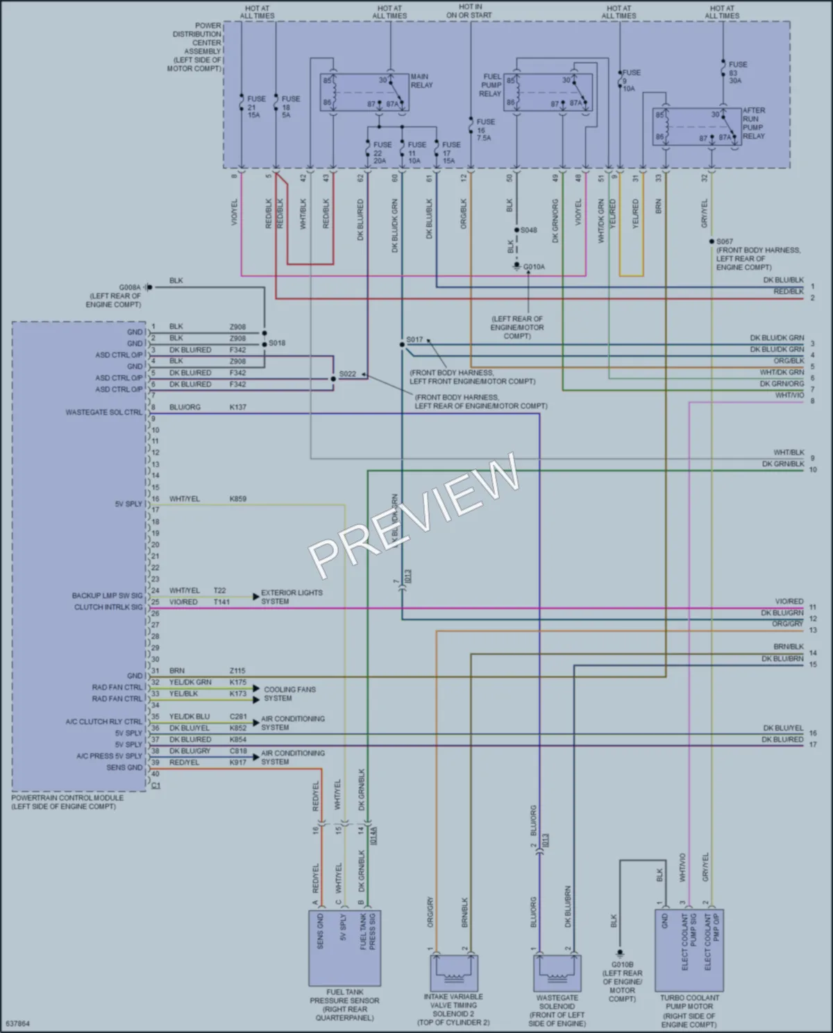 2019 Fiat 500C Engine Performance wiring diagram preview