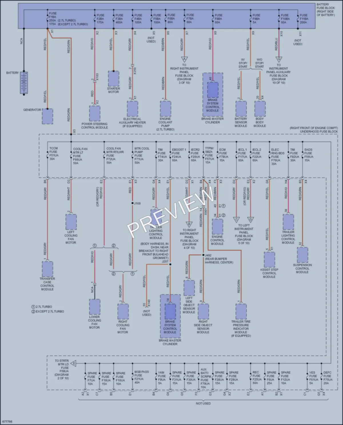 2019 GMC 1500Sierra Power Distribution wiring diagram preview
