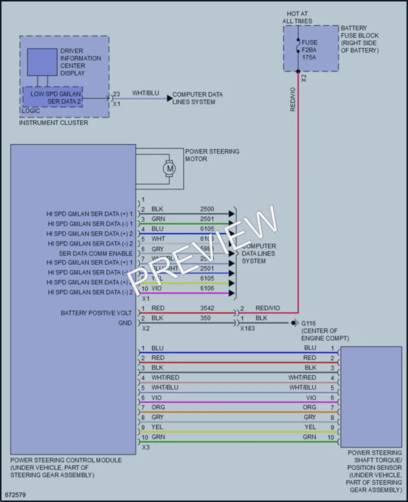 2019 GMC 1500SierraDenali Electronic Power Steering wiring diagram preview
