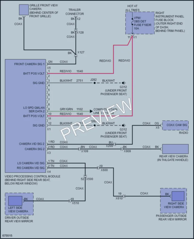 2019 GMC 1500SierraDenali Navigation wiring diagram preview
