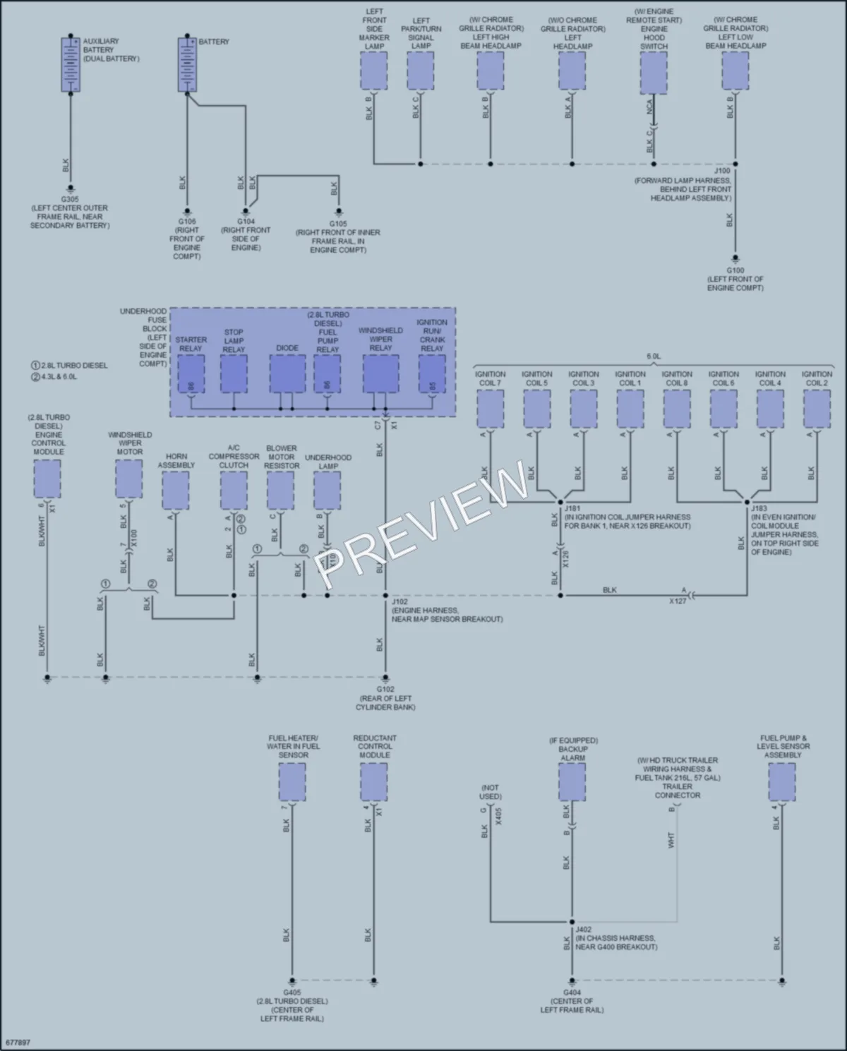 2019 GMC 2500Savana Ground Distribution wiring diagram preview