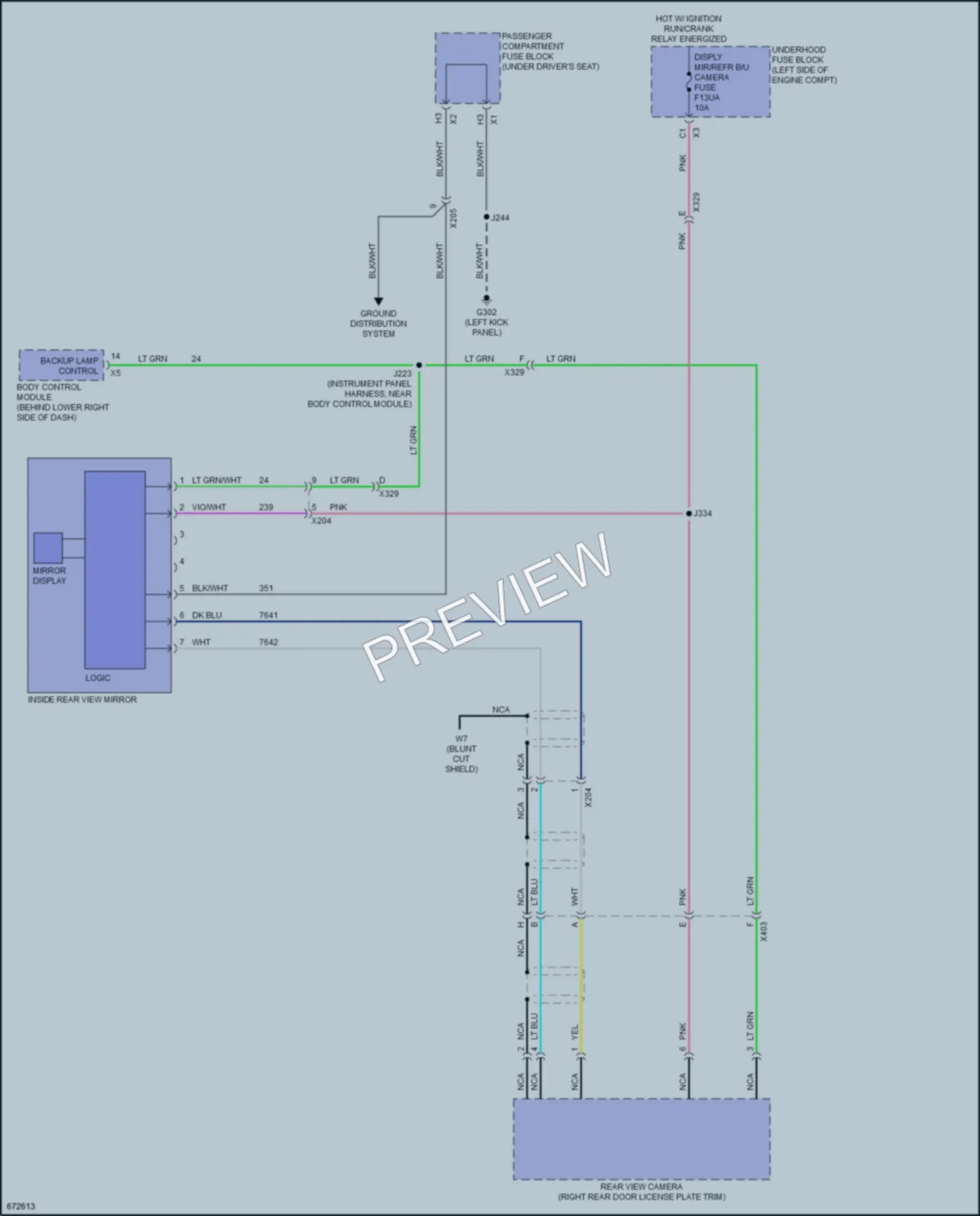 2019 GMC 2500Savana Power Mirrors wiring diagram preview