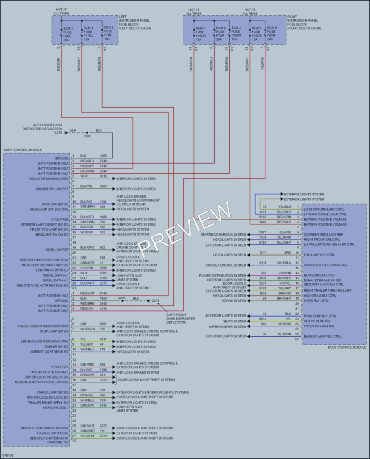 2019 GMC 3500HDSierra Body Control Modules wiring diagram preview