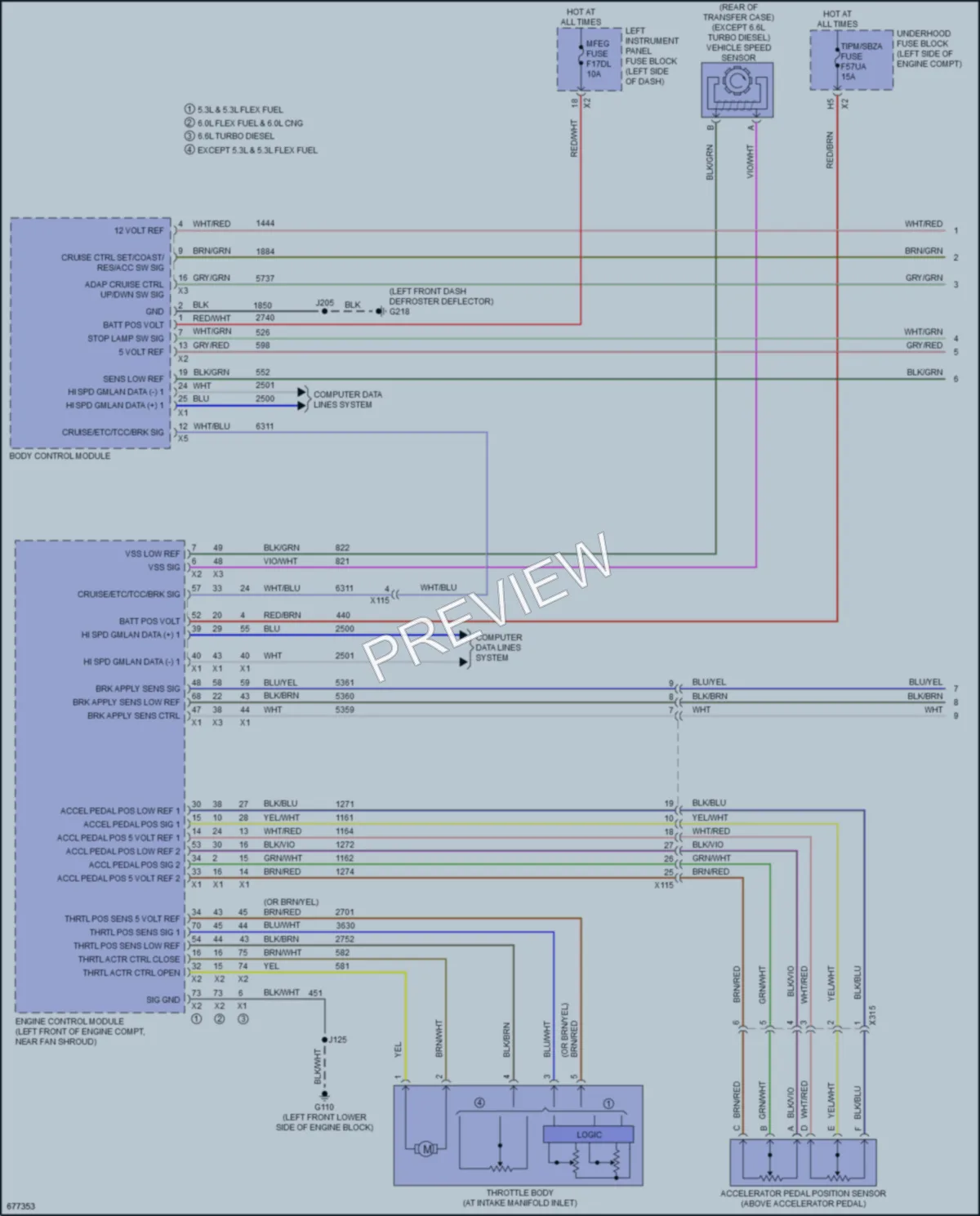 2019 GMC 3500HDSierra Cruise Control wiring diagram preview