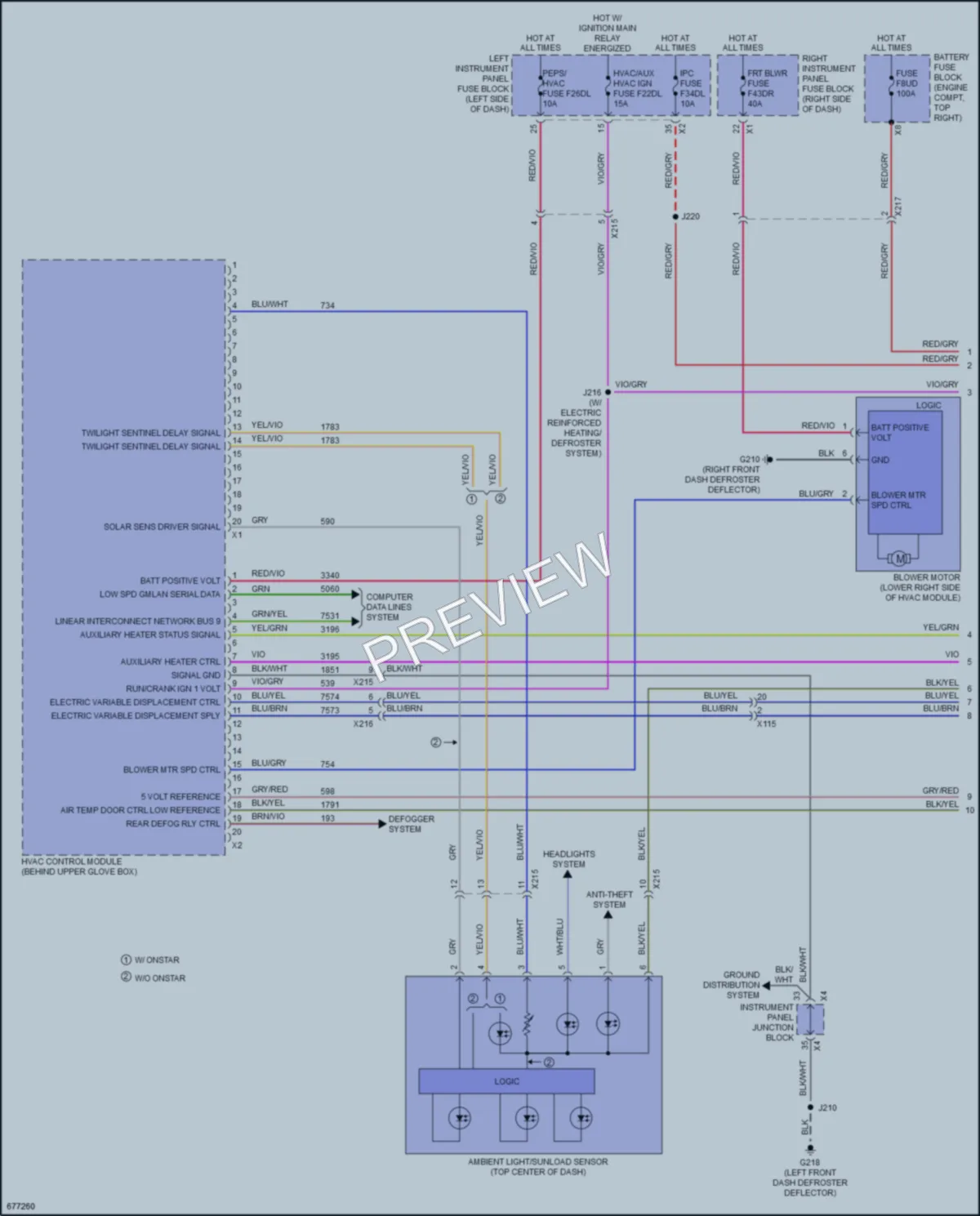 2019 GMC 3500HDSierraDenali Air Conditioning wiring diagram preview