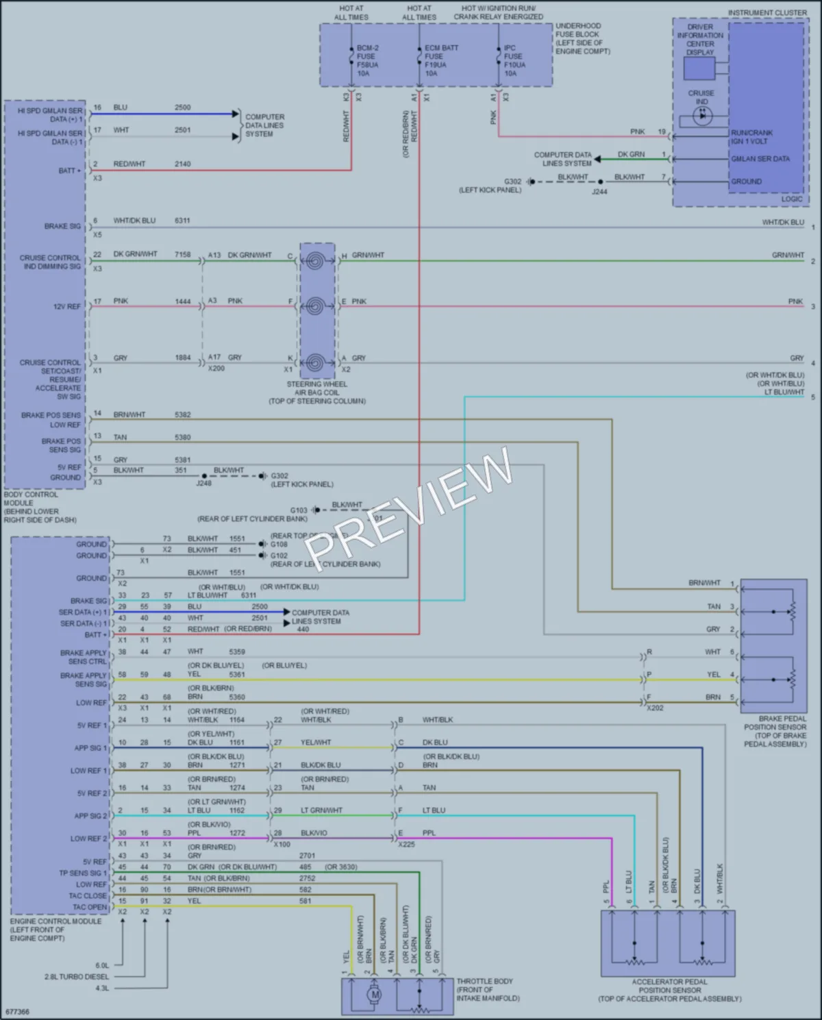 2019 GMC 3500Savana Cruise Control wiring diagram preview
