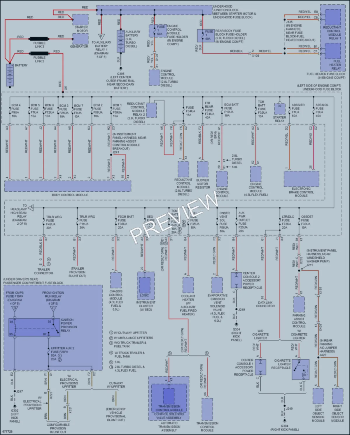 2019 GMC 3500Savana Power Distribution wiring diagram preview