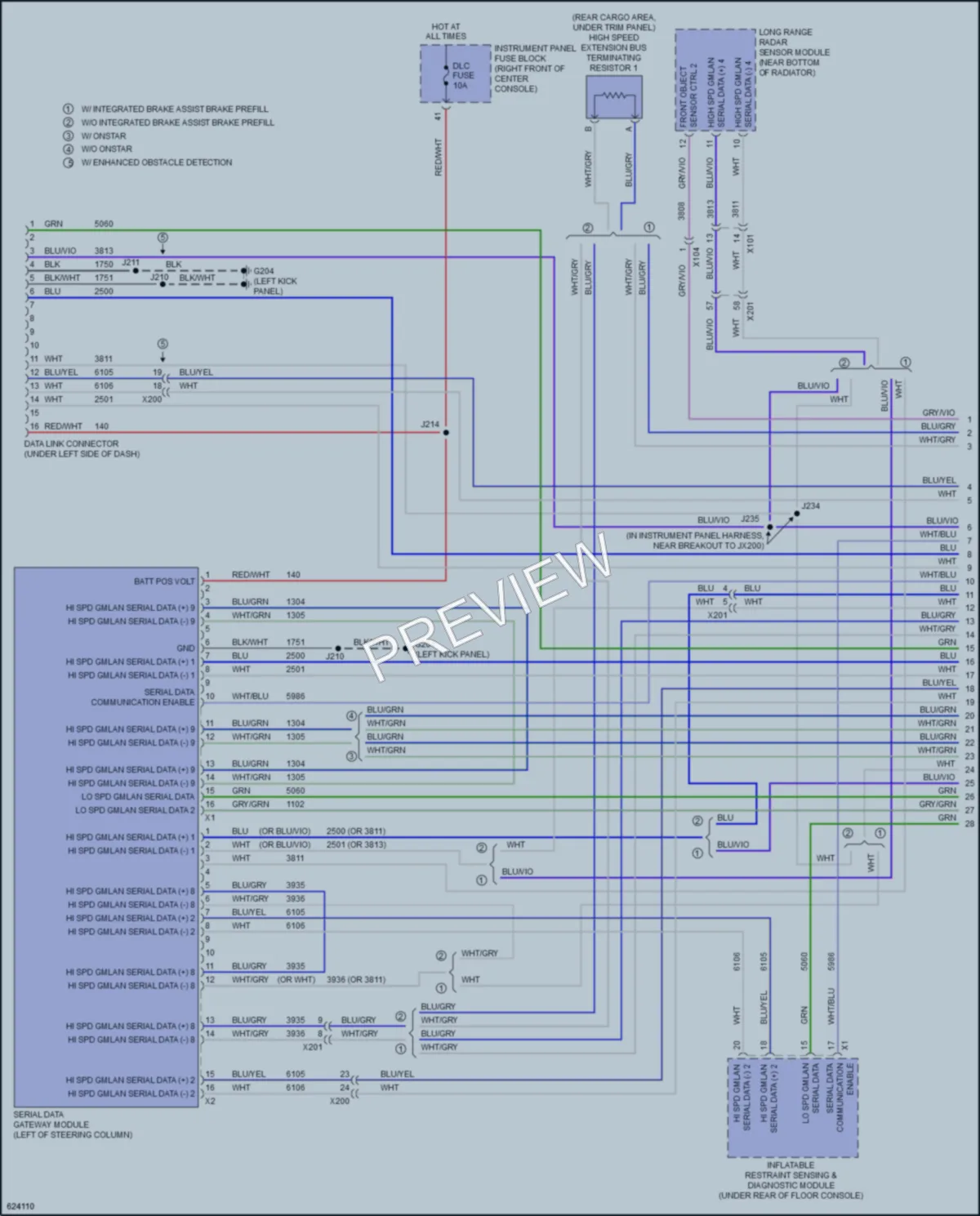 2019 GMC Acadia Computer Data Lines wiring diagram preview