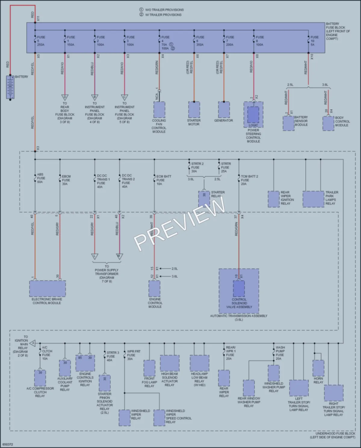 2019 GMC Acadia Power Distribution wiring diagram preview