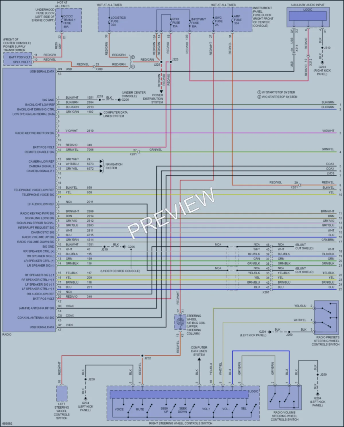 2019 GMC Acadia Radio wiring diagram preview