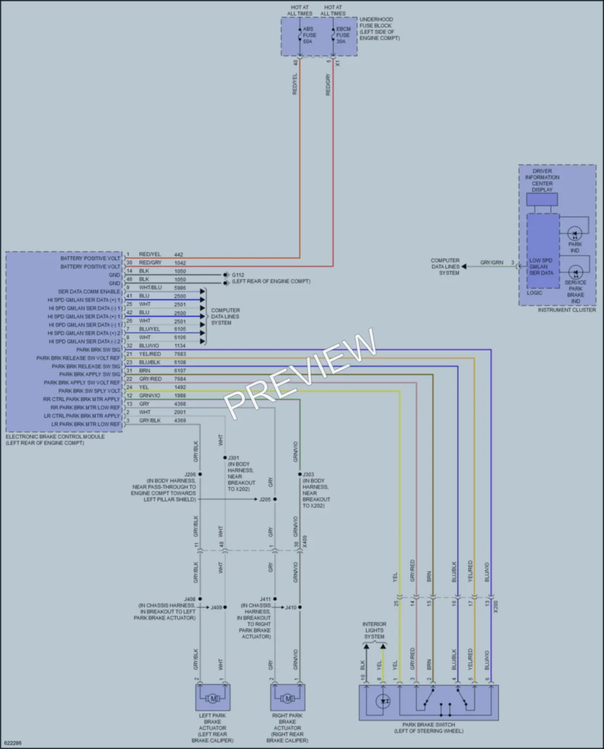 2019 GMC Acadia Shift Interlock wiring diagram preview