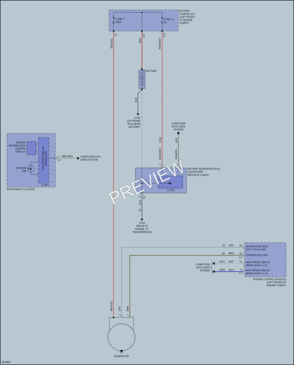2019 GMC Acadia Starting Charging wiring diagram preview