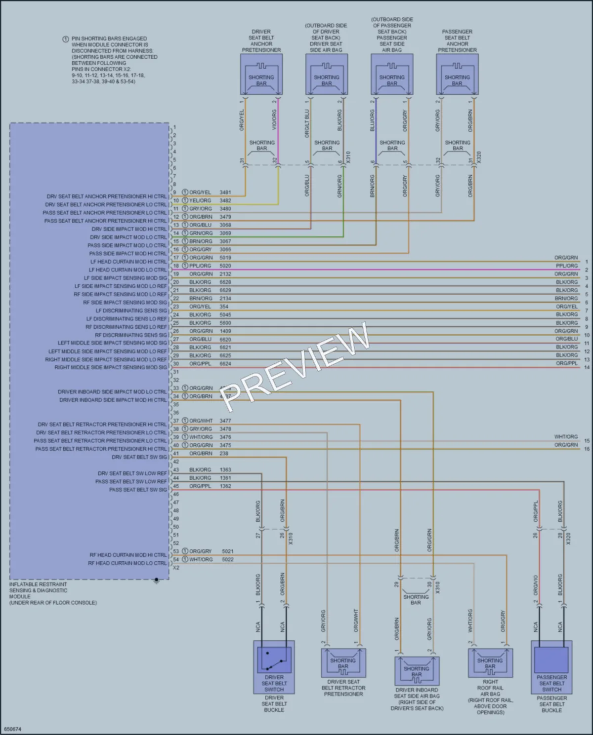 2019 GMC Acadia Supplemental Restraints wiring diagram preview