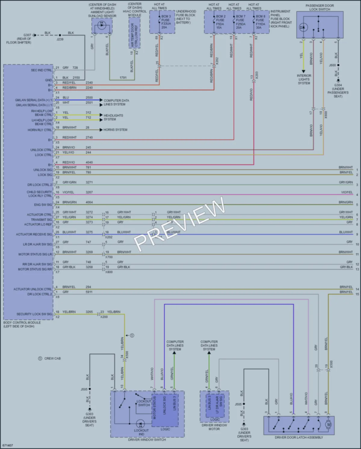 2019 GMC CanyonDenali Anti Theft wiring diagram preview