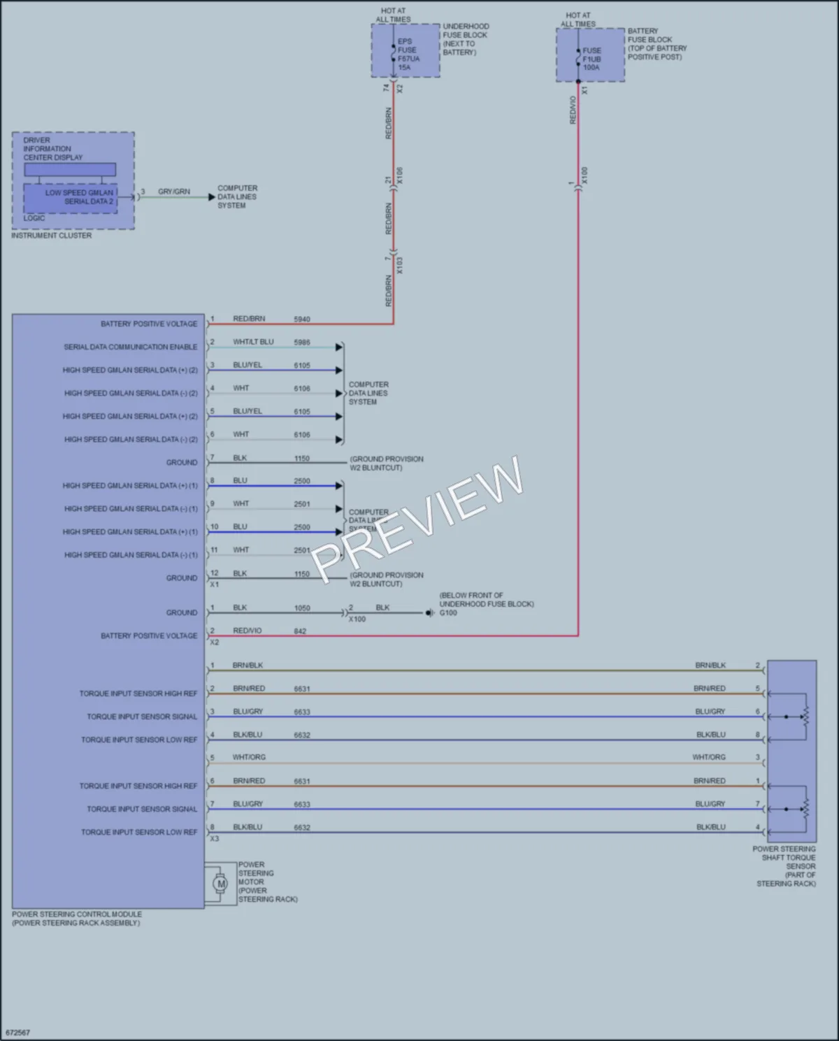 2019 GMC CanyonDenali Electronic Power Steering wiring diagram preview