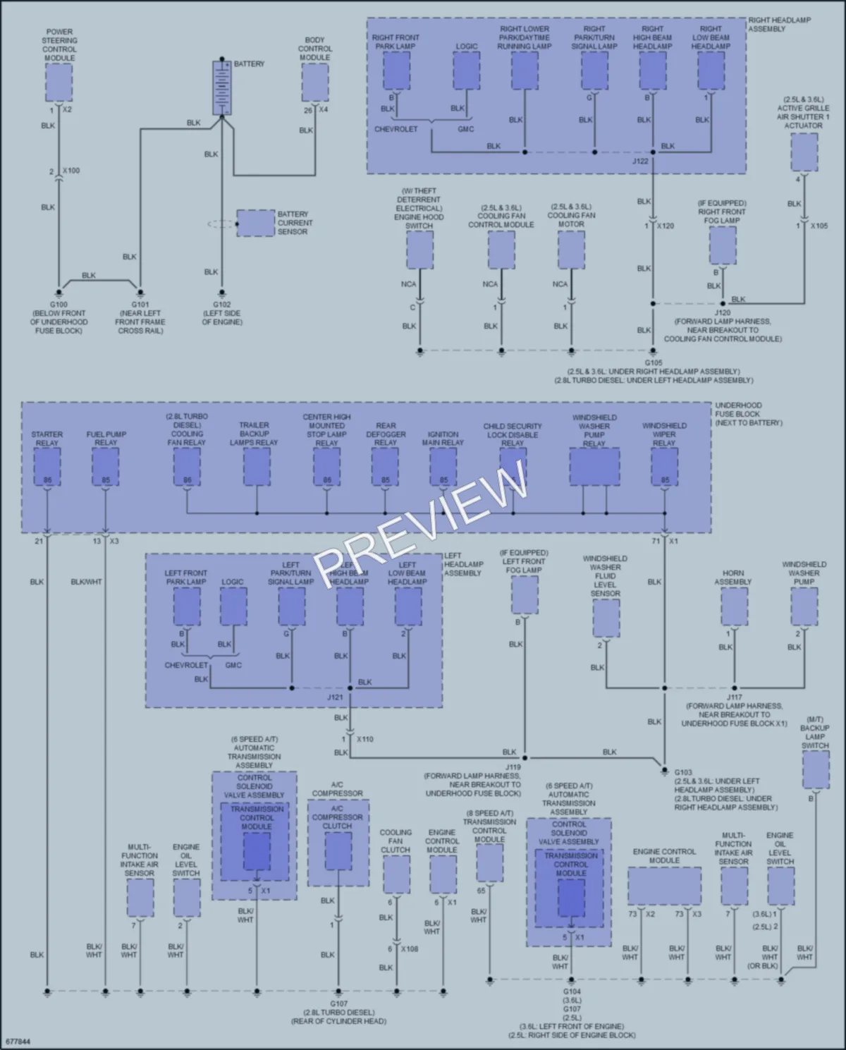 2019 GMC CanyonDenali Ground Distribution wiring diagram preview