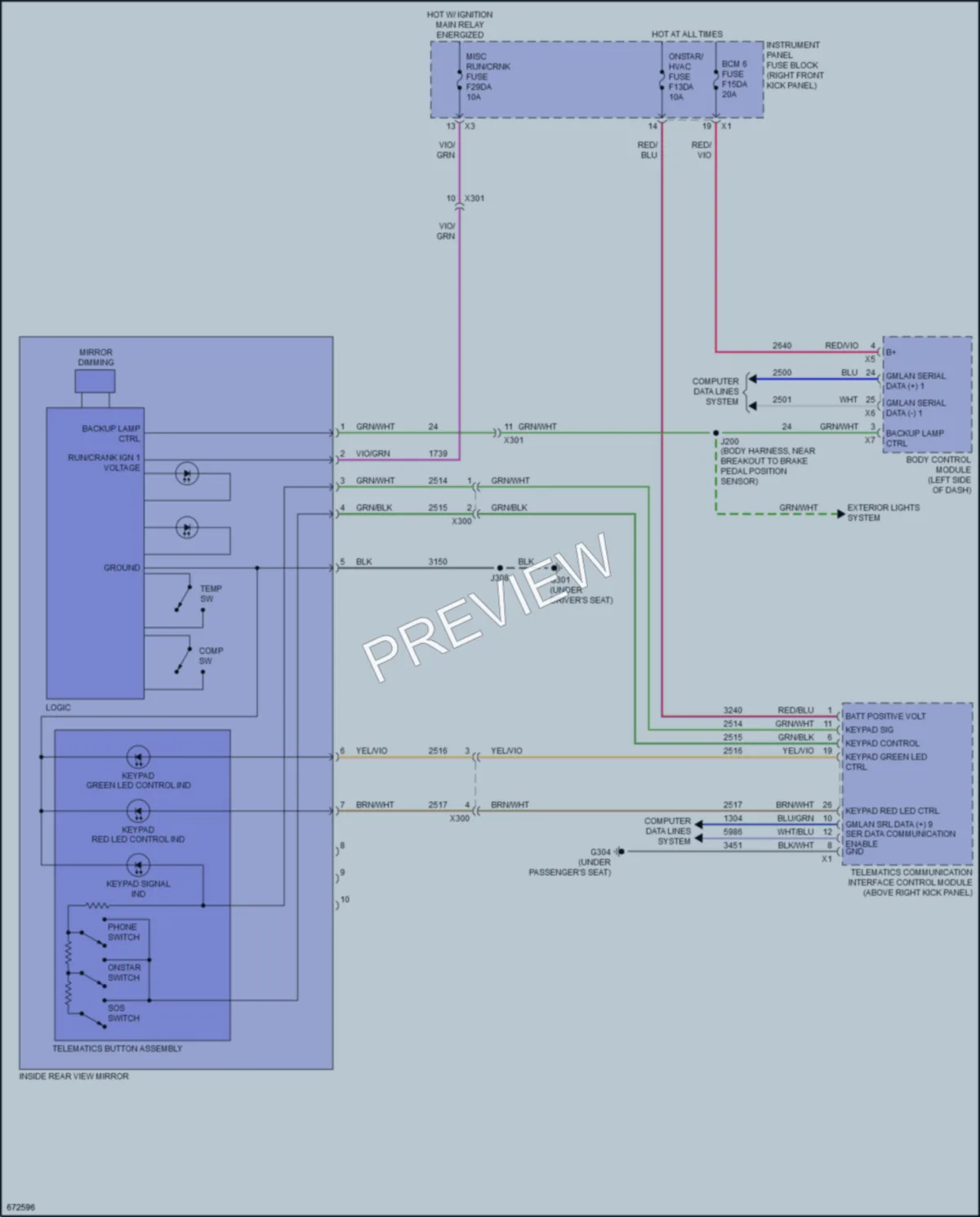 2019 GMC CanyonDenali Power Mirrors wiring diagram preview