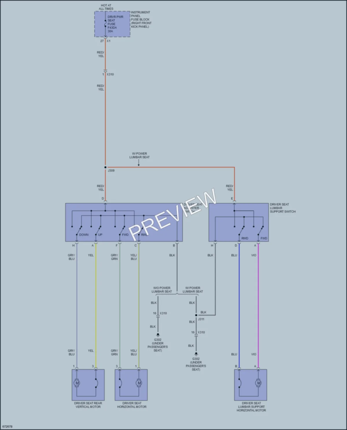 2019 GMC CanyonDenali Power Seats wiring diagram preview