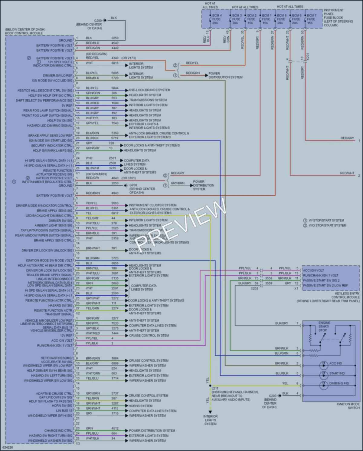 2019 GMC TerrainDenali Body Control Modules wiring diagram preview