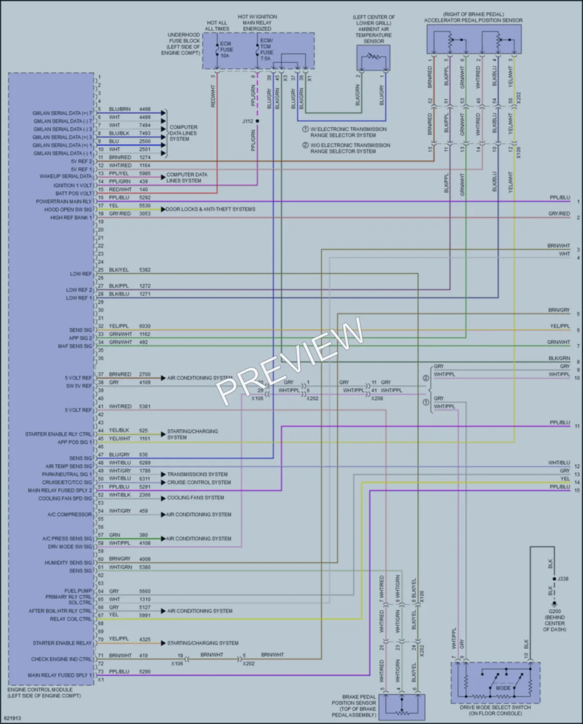 2019 GMC TerrainDenali Engine Performance wiring diagram preview