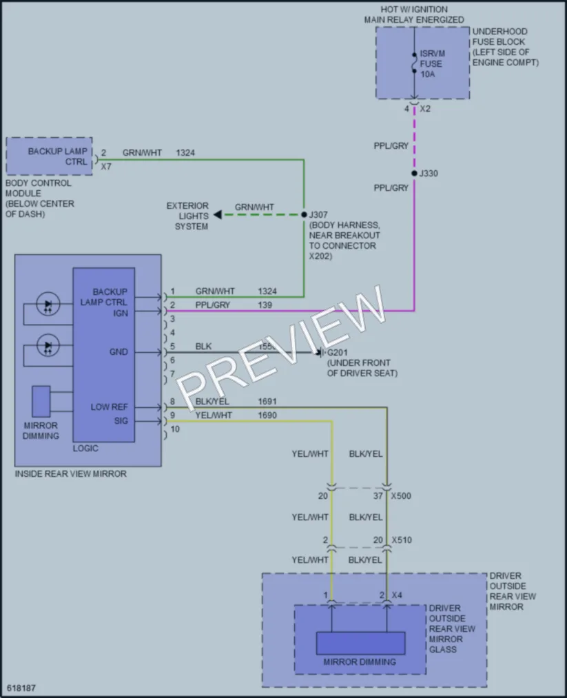 2019 GMC TerrainDenali Power Mirrors wiring diagram preview