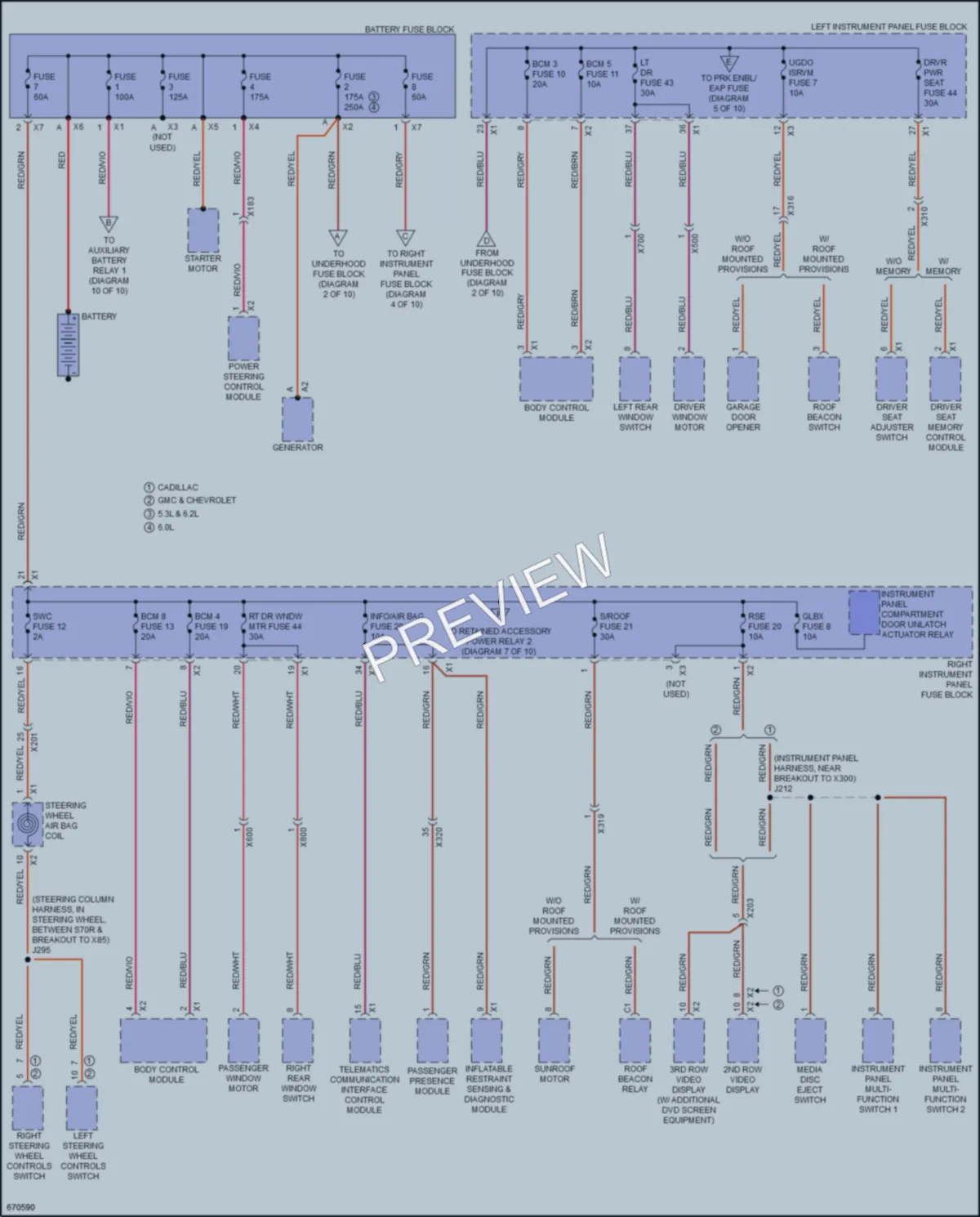 2019 GMC Yukon Power Distribution wiring diagram preview