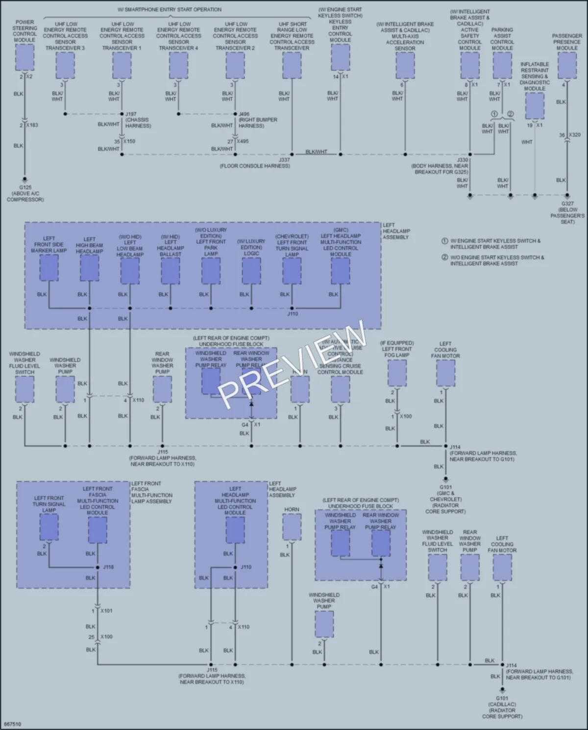 2019 GMC YukonXL Ground Distribution wiring diagram preview
