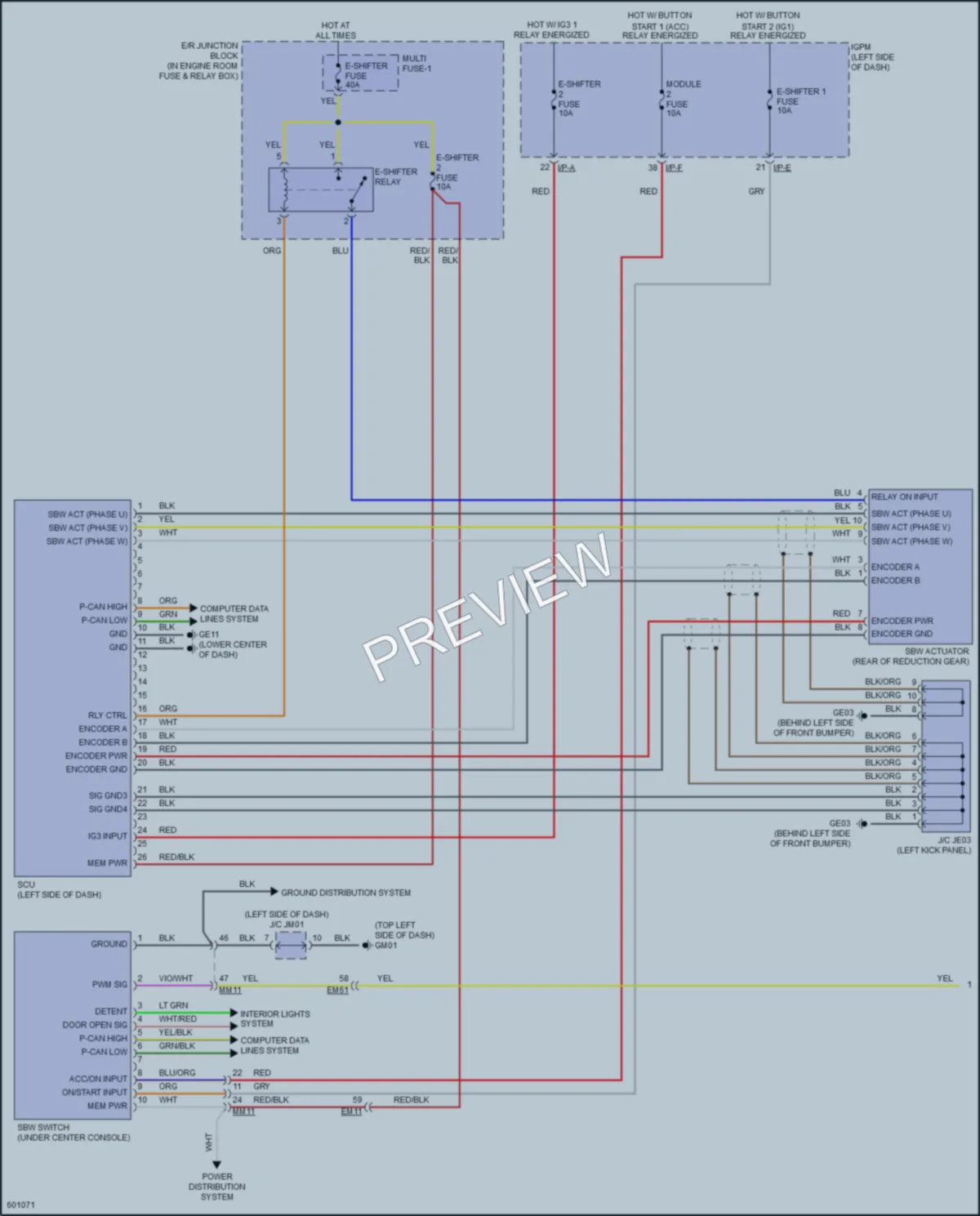 2019 Hyundai IoniqElectric Transmission wiring diagram preview