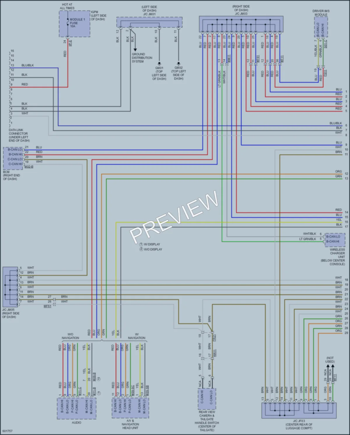 2019 Hyundai IoniqPlugIn Computer Data Lines wiring diagram preview