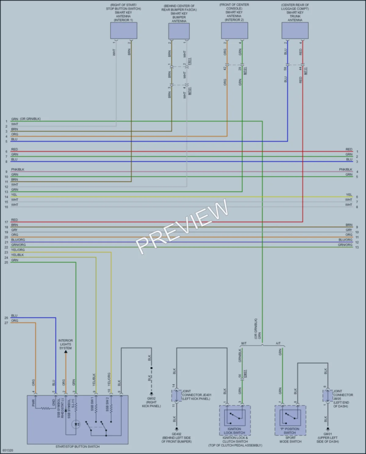 2019 Kia Forte Anti Theft wiring diagram preview