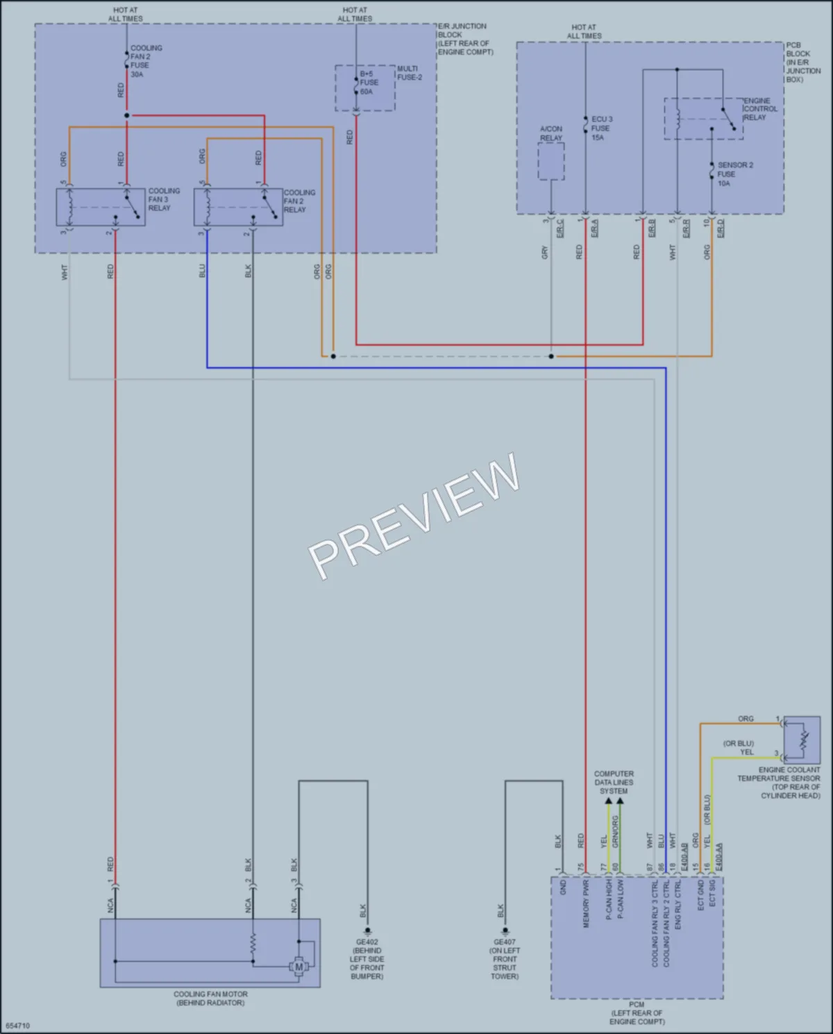 2019 Kia Forte Cooling Fan wiring diagram preview