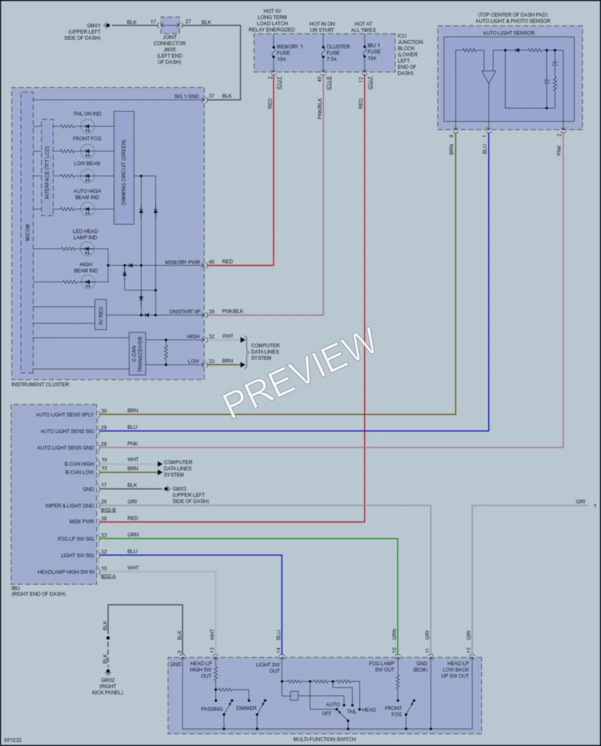 2019 Kia Forte Headlights wiring diagram preview