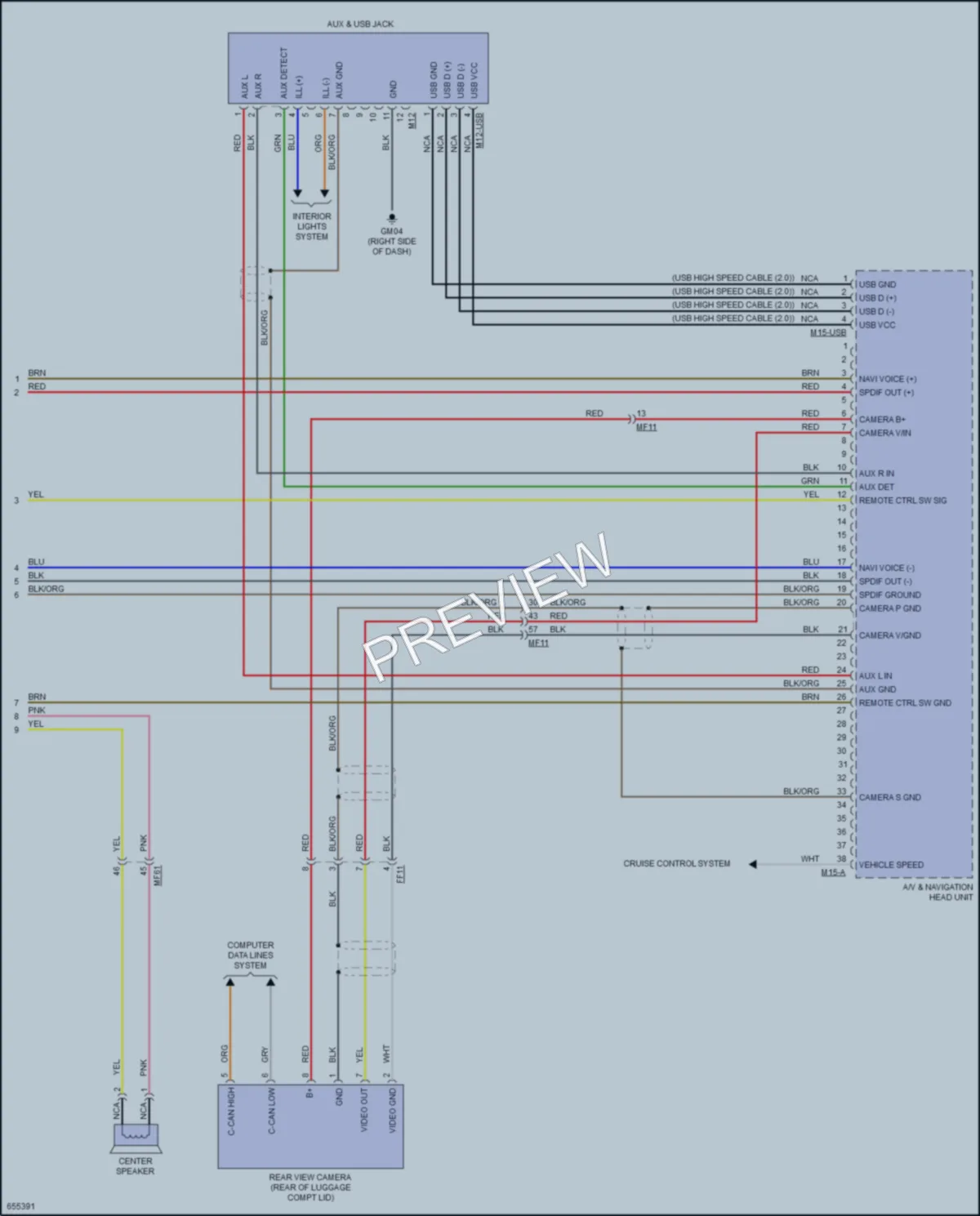 2019 Kia Forte Radio wiring diagram preview