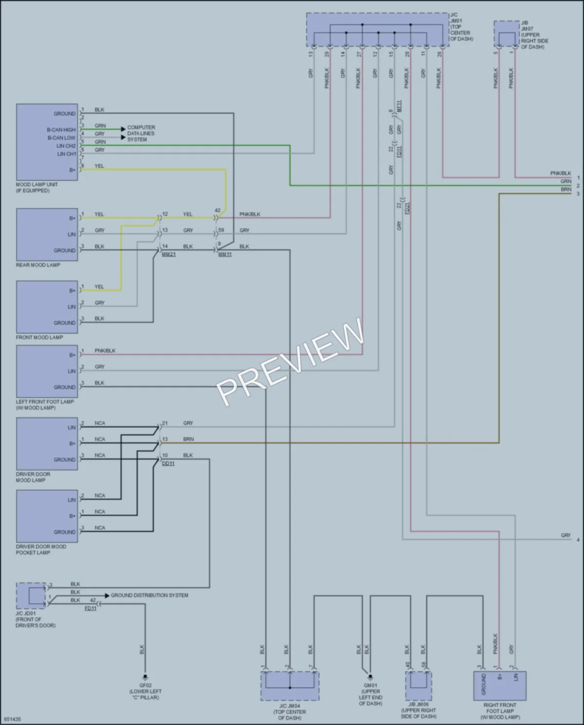 2019 Kia K900 Interior Lights wiring diagram preview