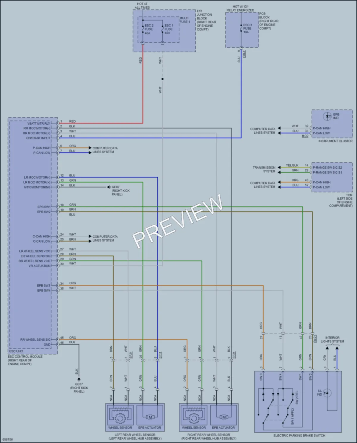 2019 Kia K900 Shift Interlock wiring diagram preview