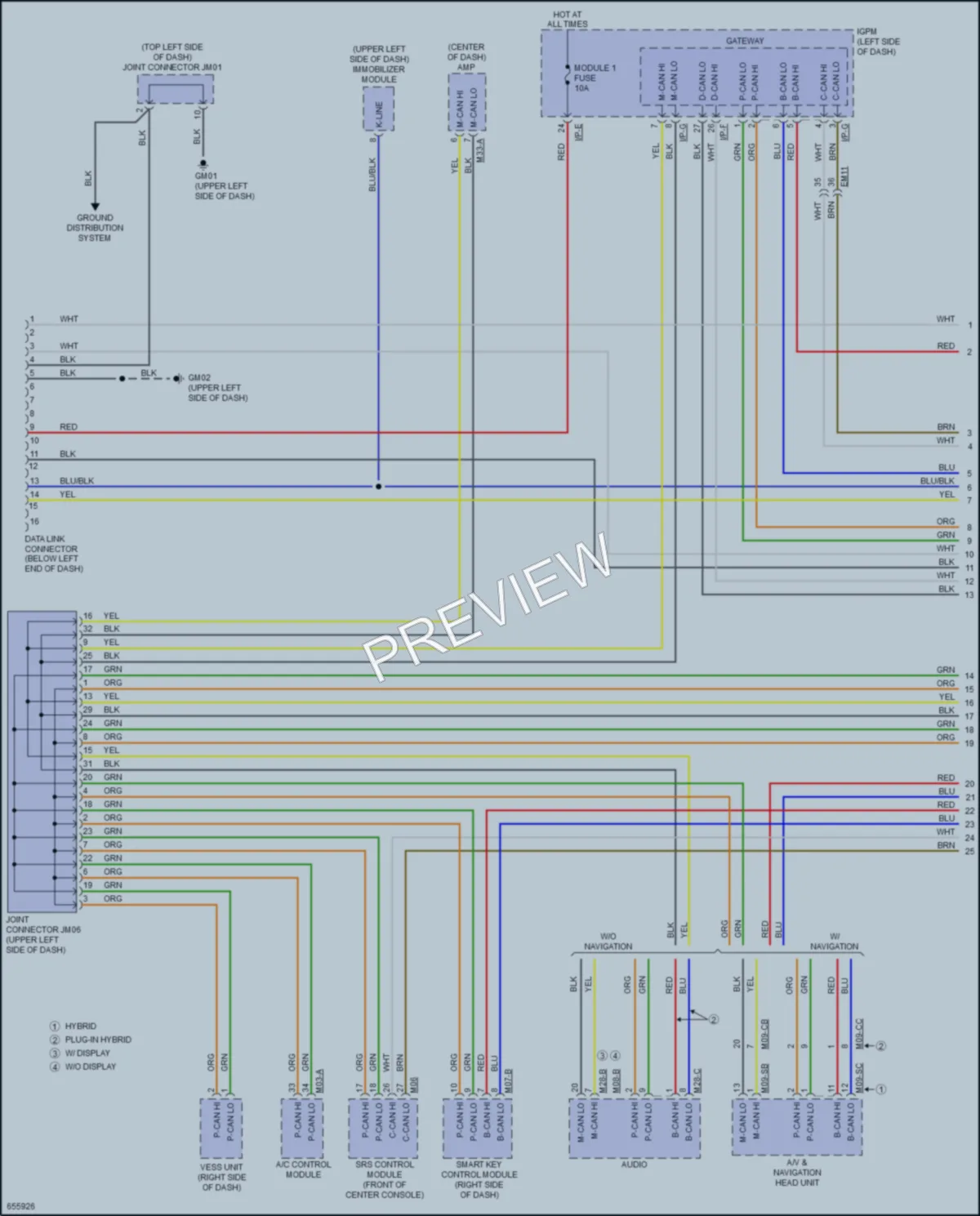 2019 Kia Niro Computer Data Lines wiring diagram preview