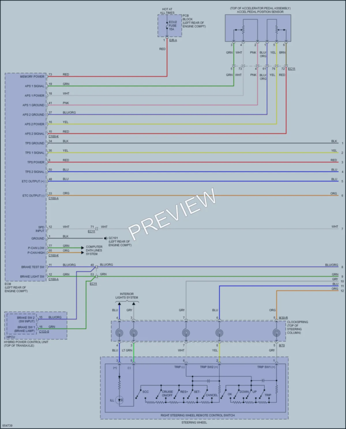 2019 Kia Niro Cruise Control wiring diagram preview
