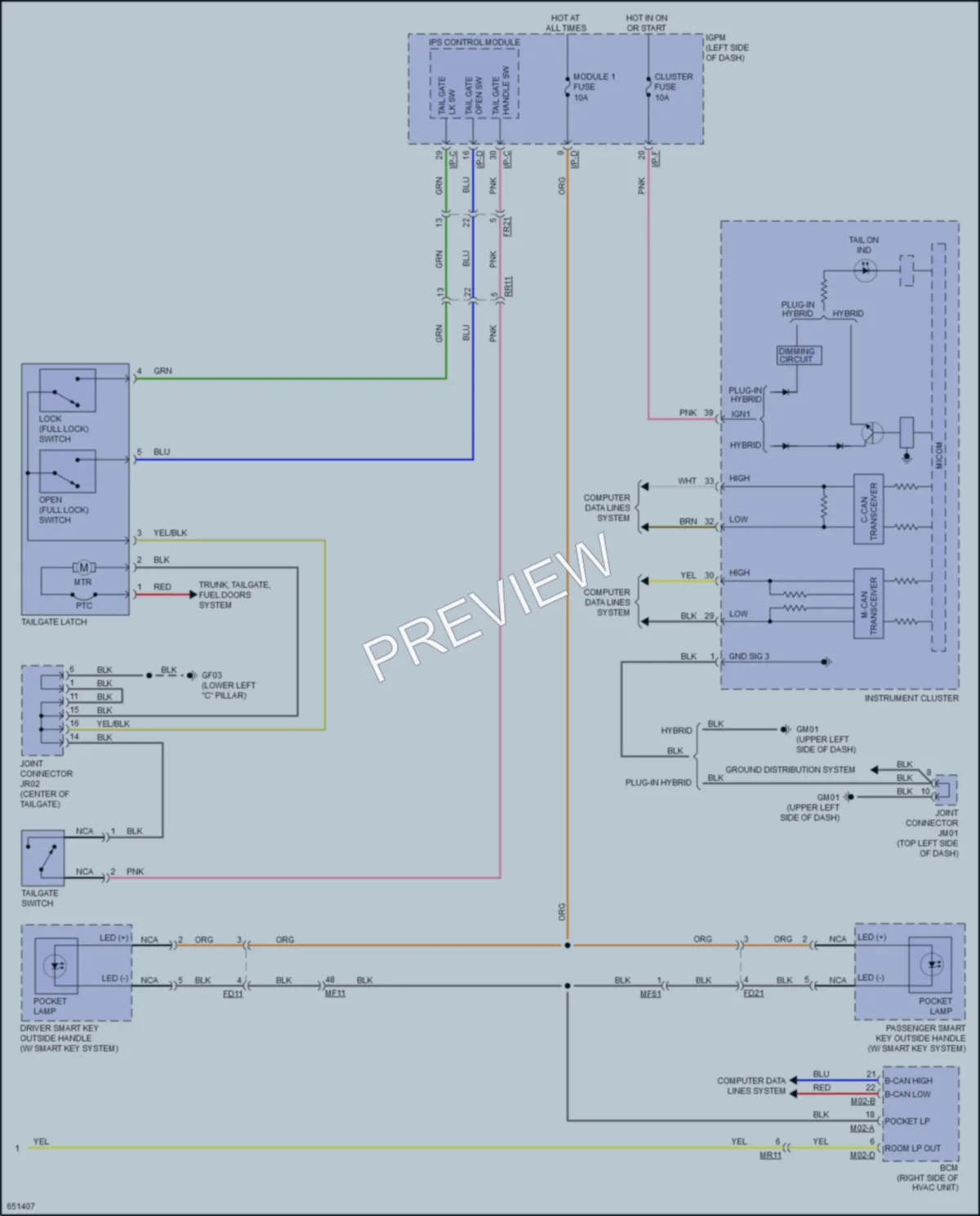 2019 Kia Niro Interior Lights wiring diagram preview