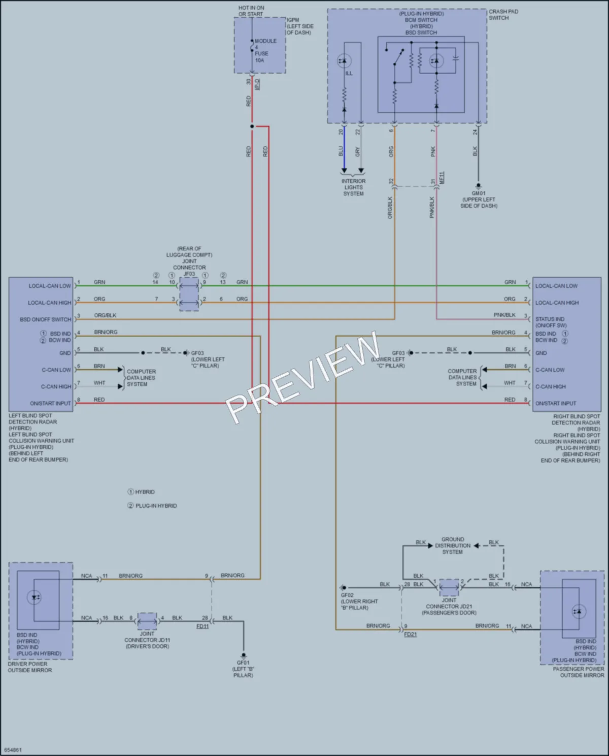 2019 Kia Niro Navigation wiring diagram preview