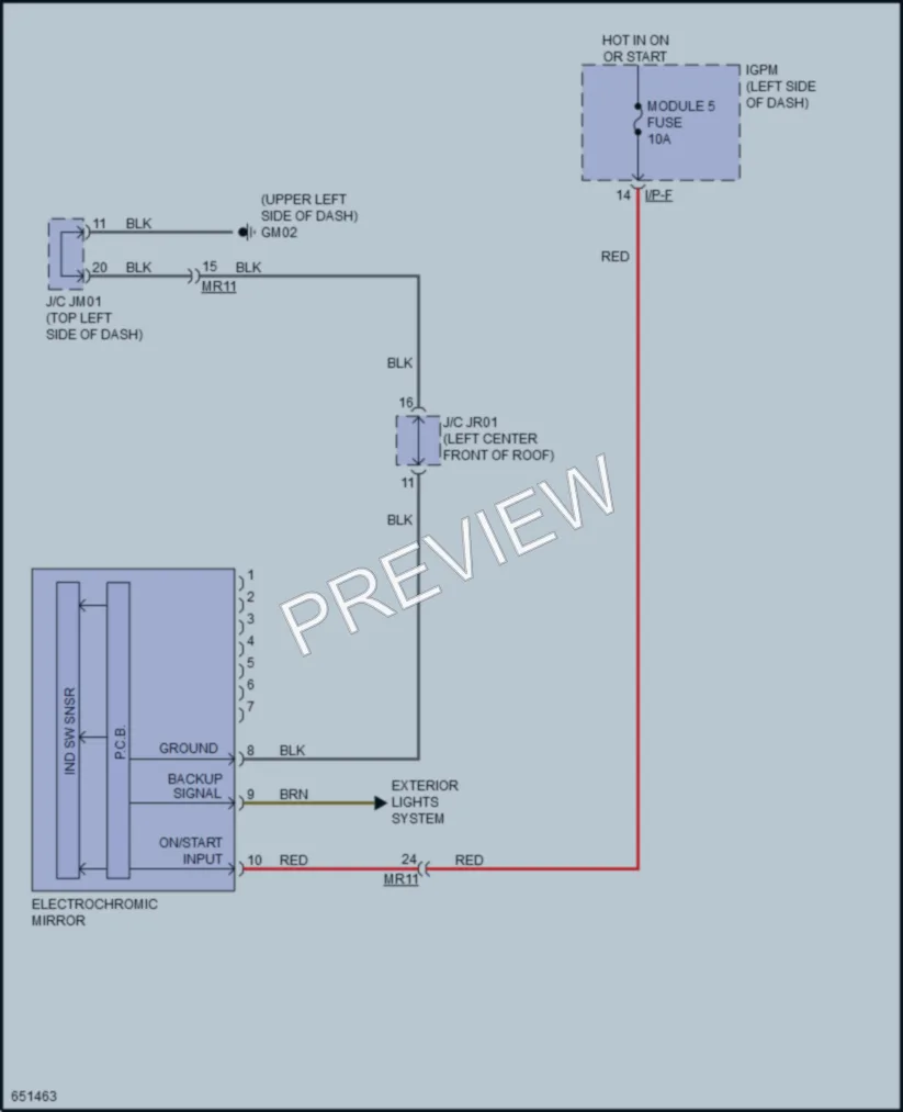 2019 Kia Niro Power Mirrors wiring diagram preview