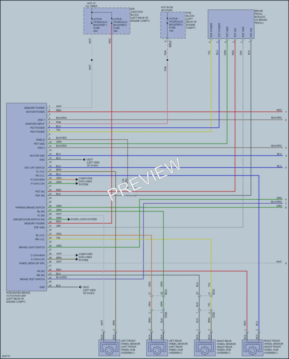 2019 Kia NiroPlugIn Anti Lock Brakes wiring diagram preview