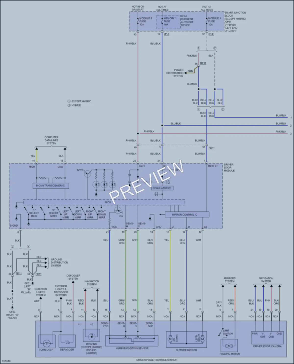 2019 Kia Optima Memory Systems wiring diagram preview