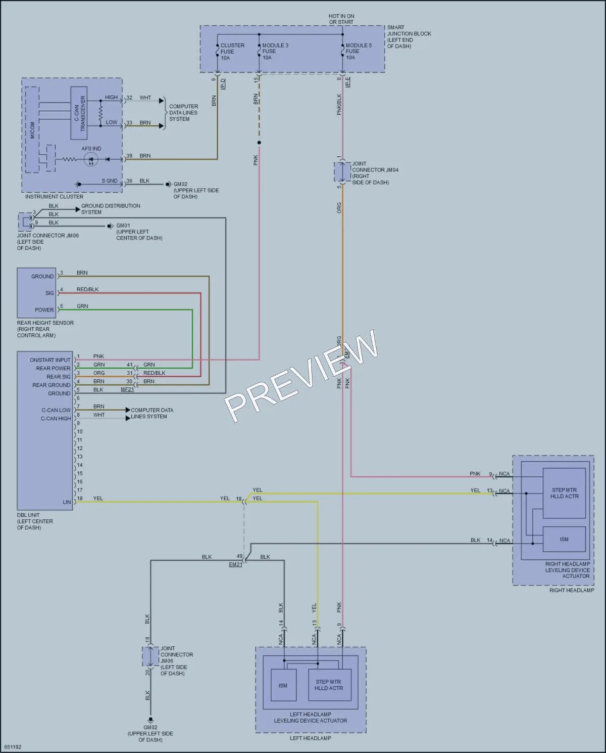 2019 Kia OptimaHybrid Headlights wiring diagram preview