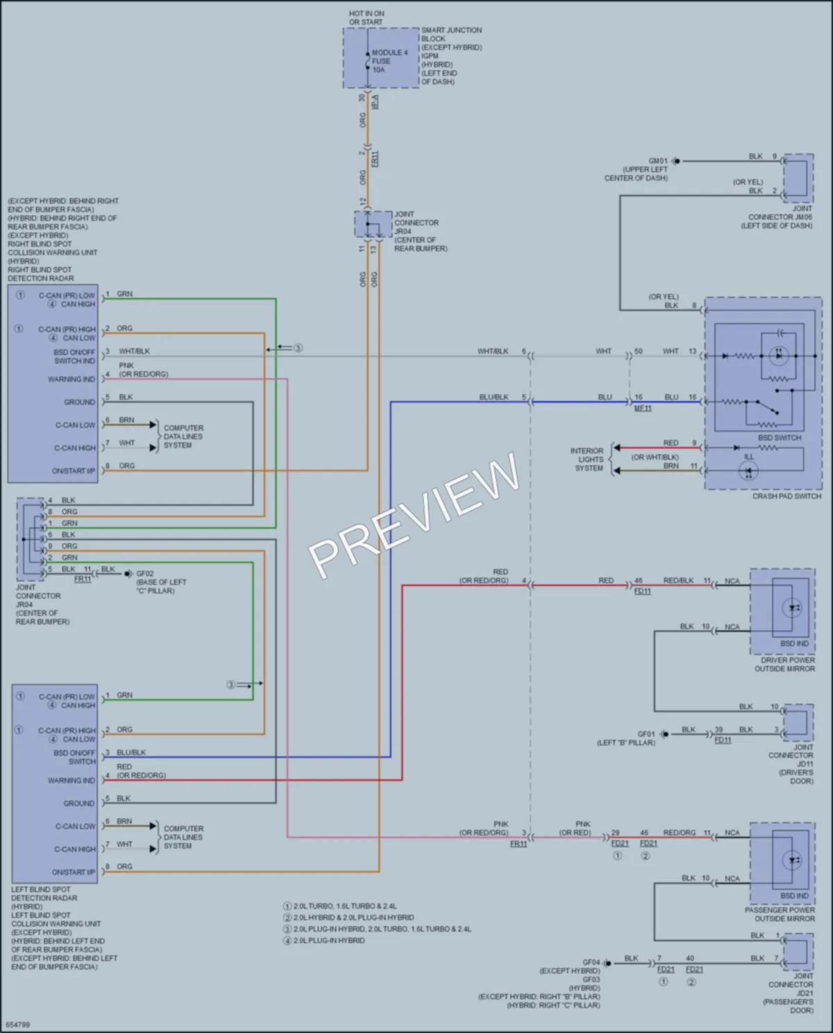2019 Kia OptimaHybrid Navigation wiring diagram preview