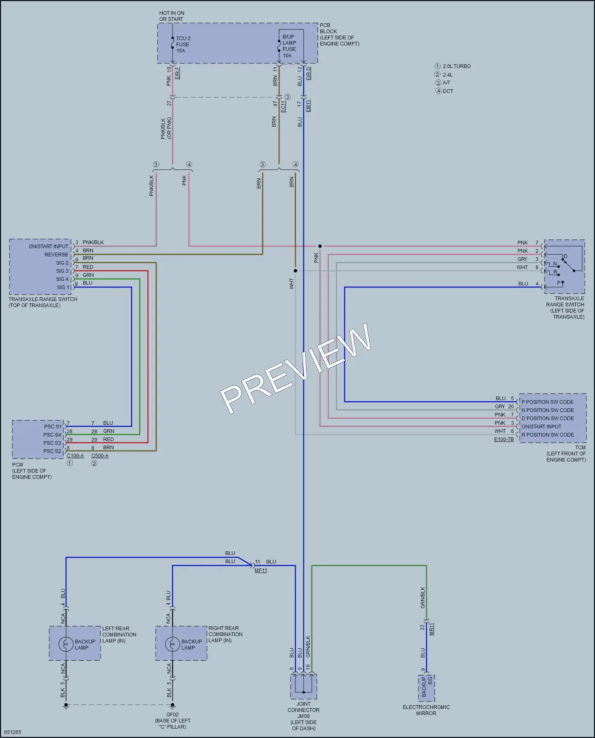 2019 Kia OptimaPlugIn Exterior Lights wiring diagram preview
