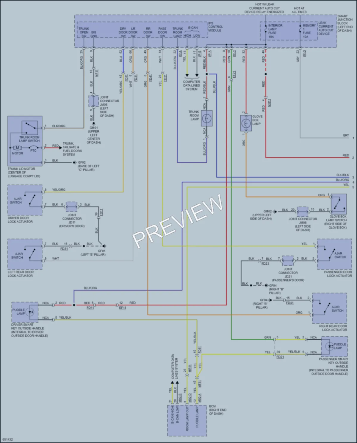 2019 Kia OptimaPlugIn Interior Lights wiring diagram preview