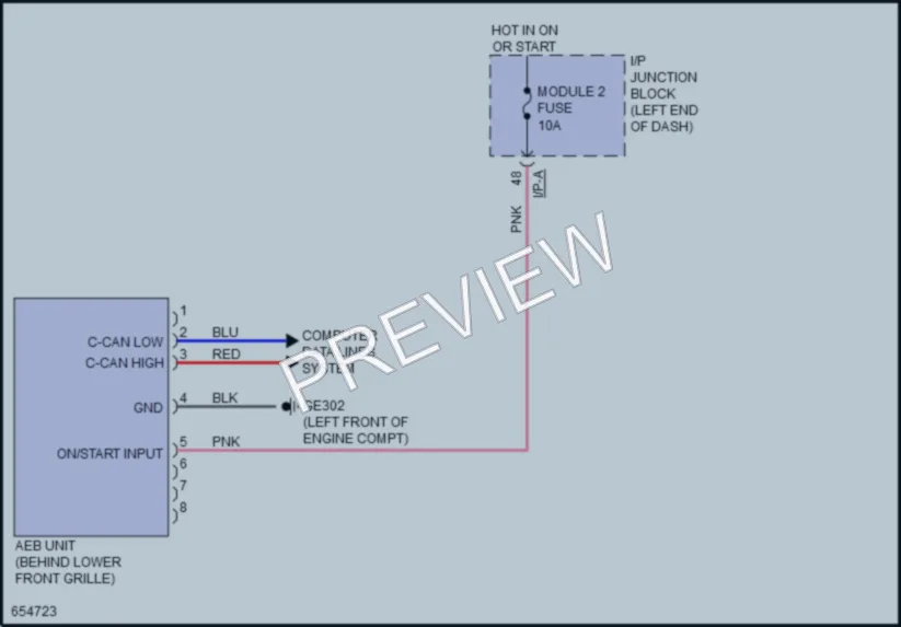 2019 Kia Rio Anti Lock Brakes wiring diagram preview