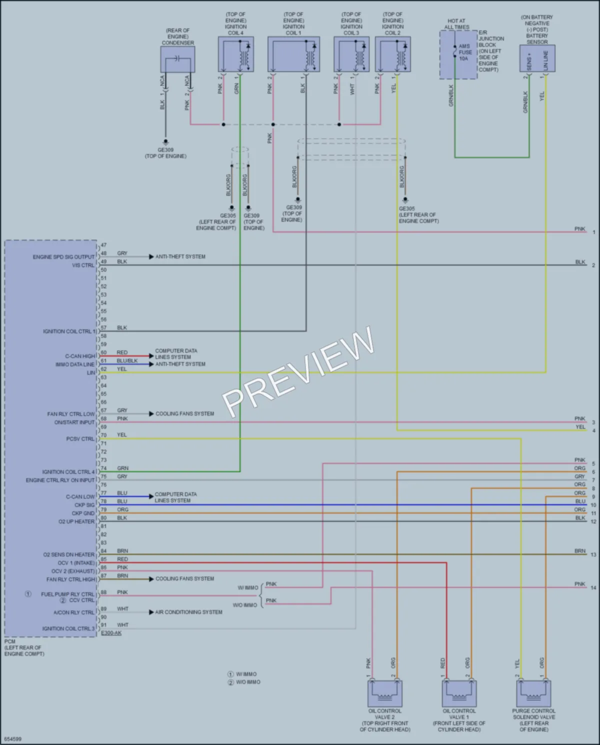2019 Kia Rio Engine Performance wiring diagram preview
