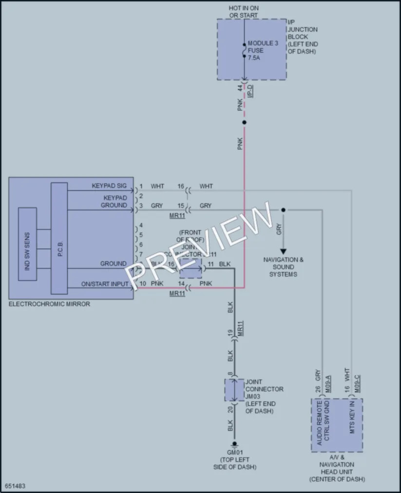 2019 Kia Rio Power Mirrors wiring diagram preview