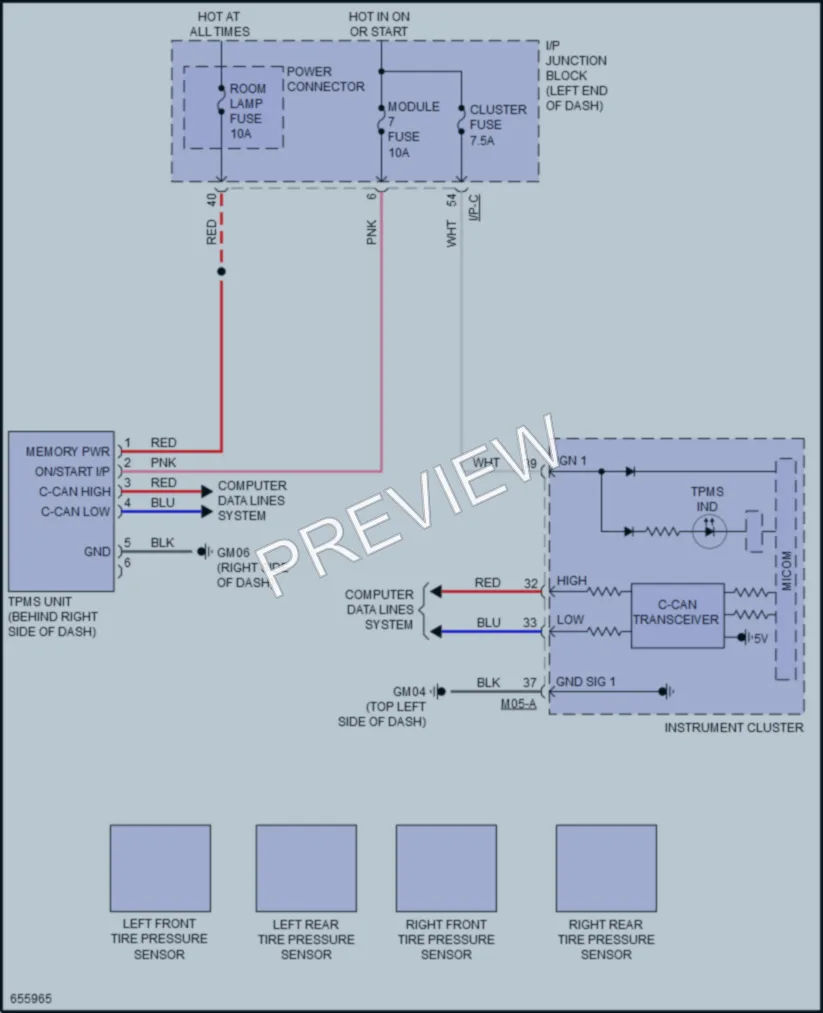 2019 Kia Rio Warning Systems wiring diagram preview